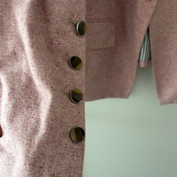 Veronica Beard | Pink Tweed Blazer | 22W - Picture 4 of 7
